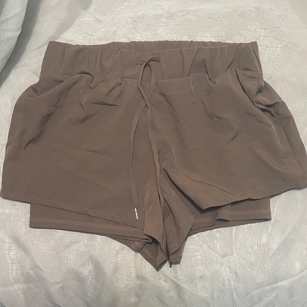 Stylish Brown Athletic Shorts for Women